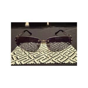RARE Versace Medusa rimless sunglasses from the 1990s